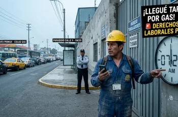¿Llegaste tarde por la crisis del gas? No dejes que te jodan el sueldo, aquí está tu defensa